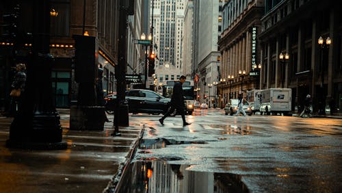New York City Street on a Rainy Day