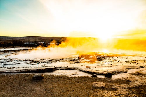 冰島, 間歇泉 的 免费素材图片
