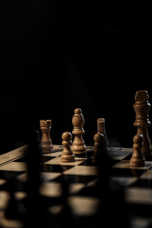 Free Close up of Chess Pieces Stock Photo