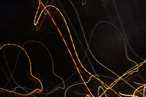 Photo of Illuminated Lines in Abstract Shapes 