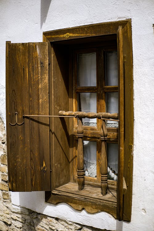 Old Wooden Window Shutter