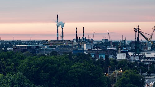 คลังภาพถ่ายฟรี ของ gdansk, กลางคืน, การก่อสร้าง