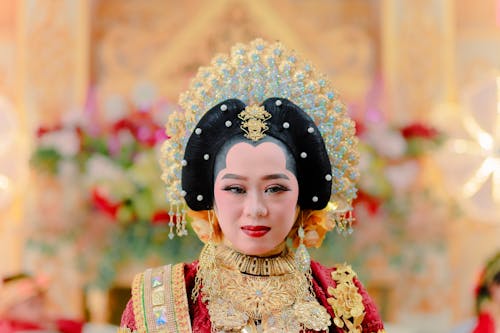 Portrait of a Bride in a Traditional Costume 