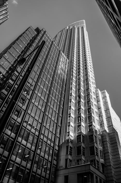 Free Low Angle Photo of High Rise Buildings Stock Photo
