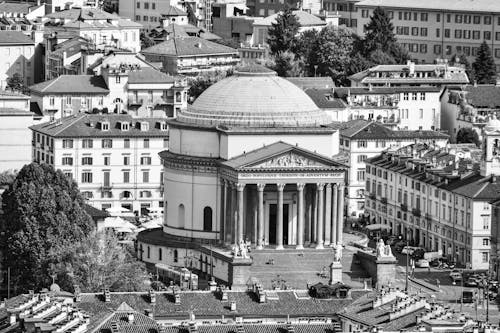 Free stock photo of architecture, black and white, church