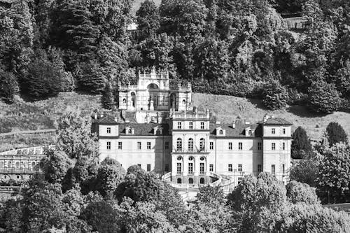 Free stock photo of architecture, black and white, blue sky