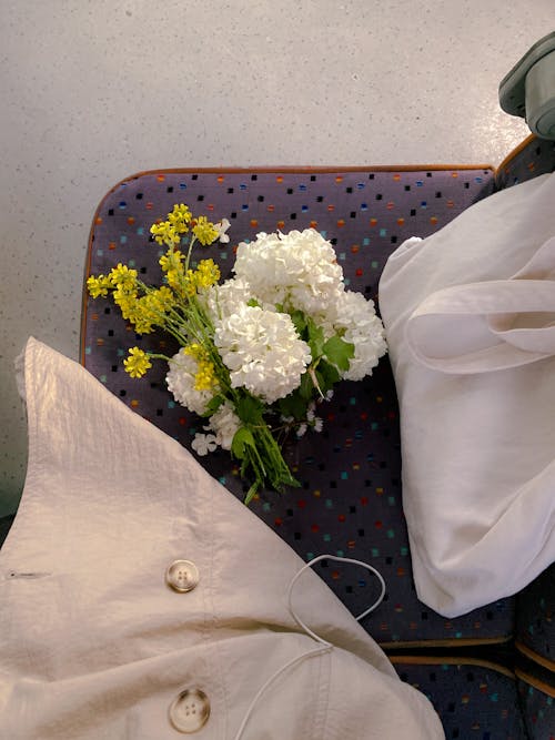 Foto d'estoc gratuïta de bossa de cotó, coixí, flors