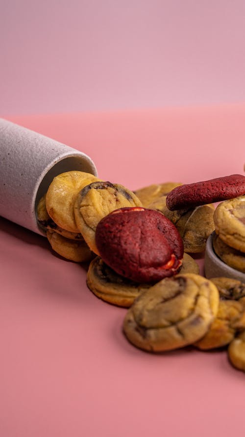 Free A Batch of Chocolate Chip Cookies  Stock Photo