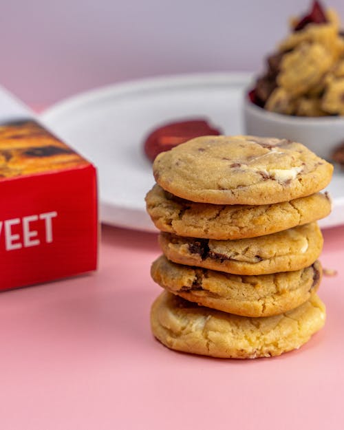 Gratis stockfoto met biscuits, chocolade, cookies