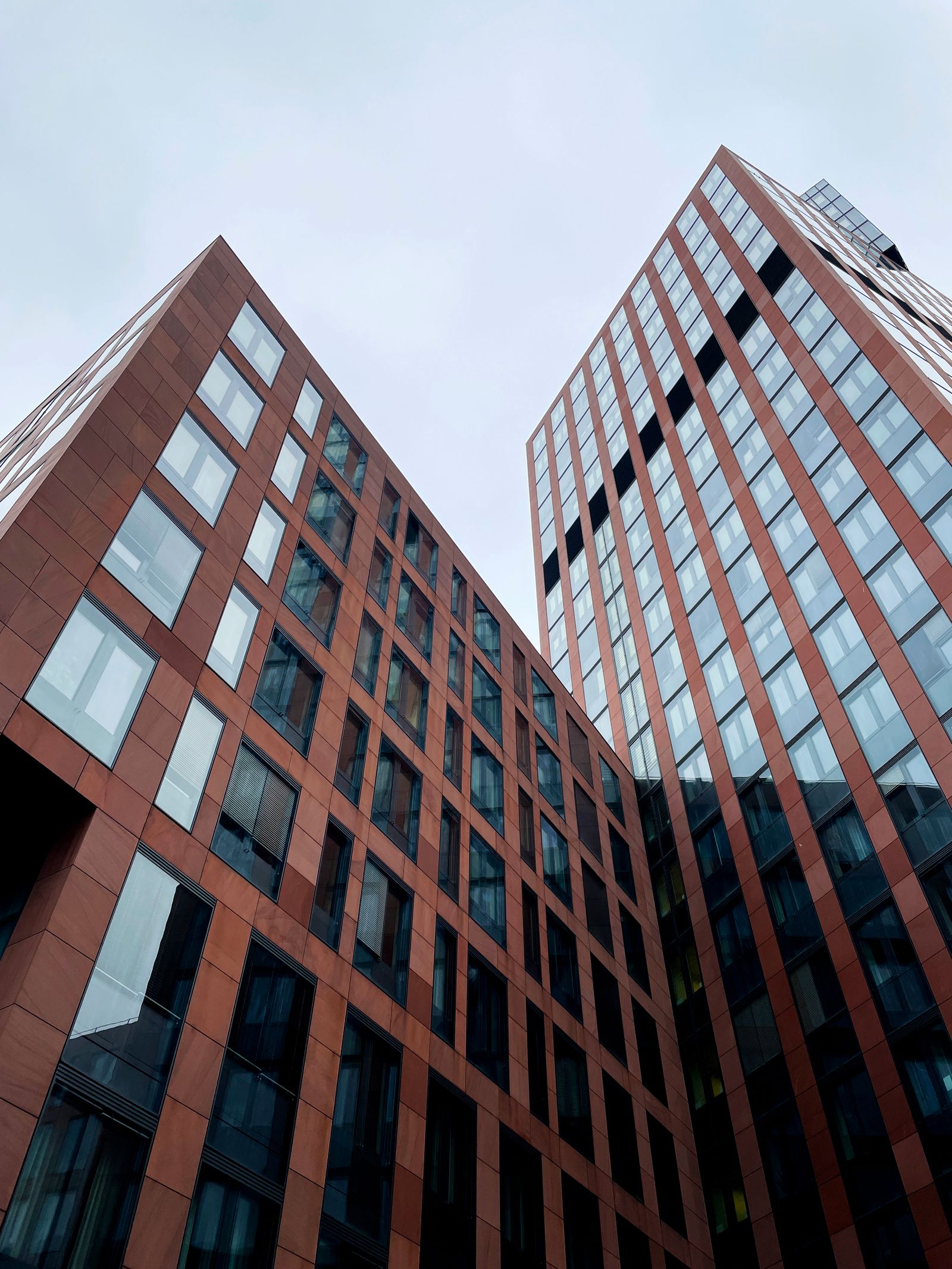 Contemporary corporate office buildings