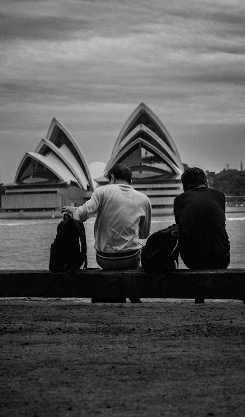 Imagine de stoc gratuită din alb-negru, australia, bărbați