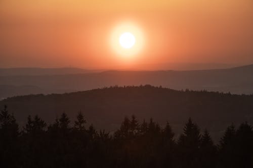 Δωρεάν στοκ φωτογραφιών με απόγευμα, βουνά, δέντρα