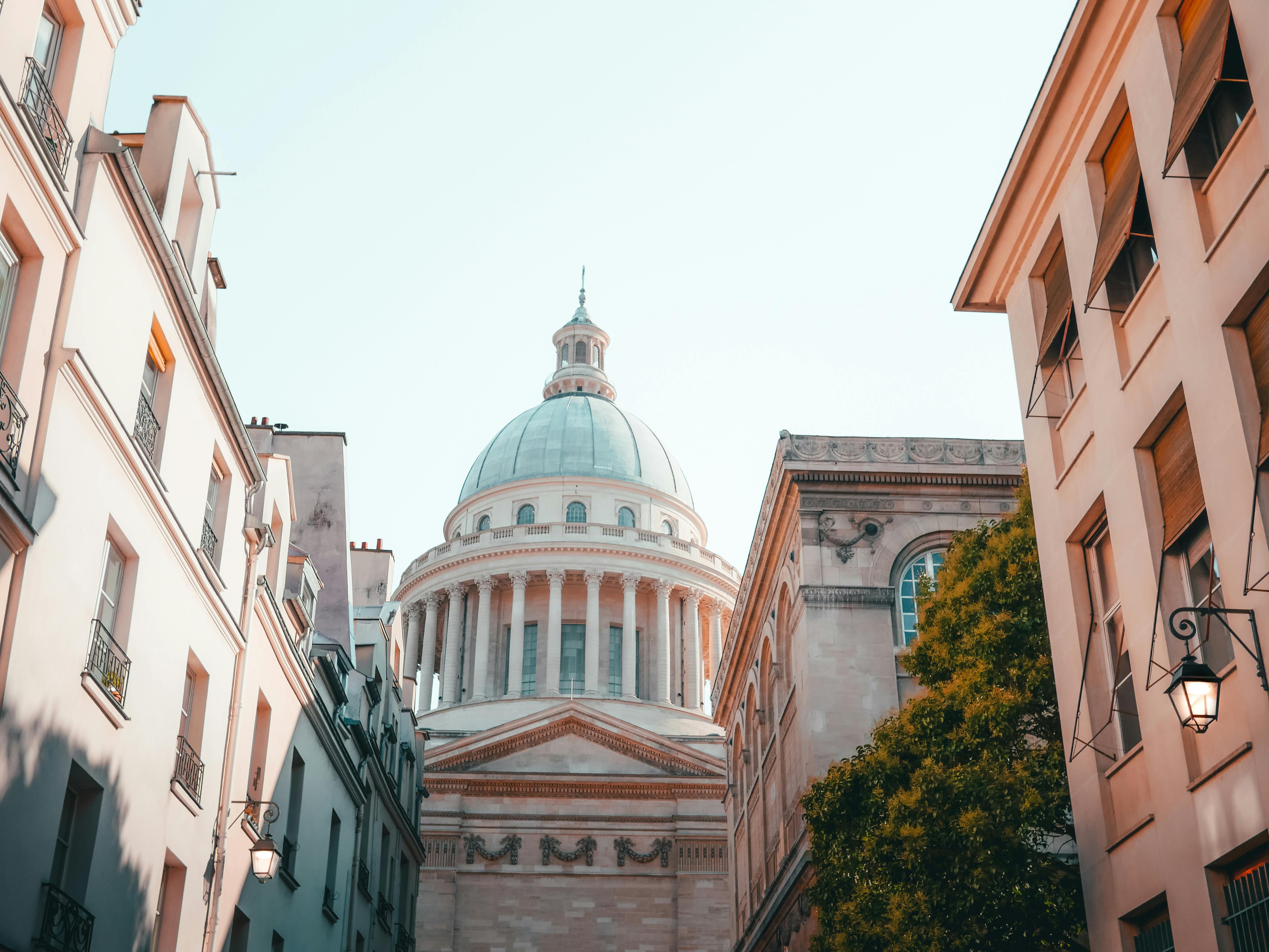 pantheon in paris on a sunny day