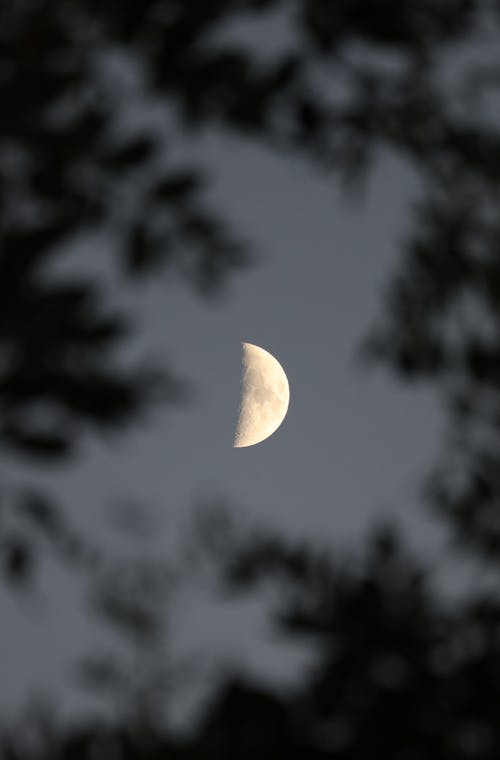 A Moon on a Cloudy Sky