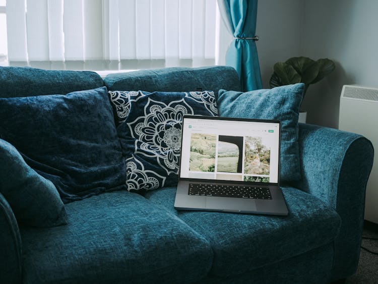 Laptop On Couch