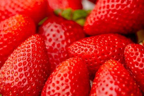 Delicious Strawberries in Close Up