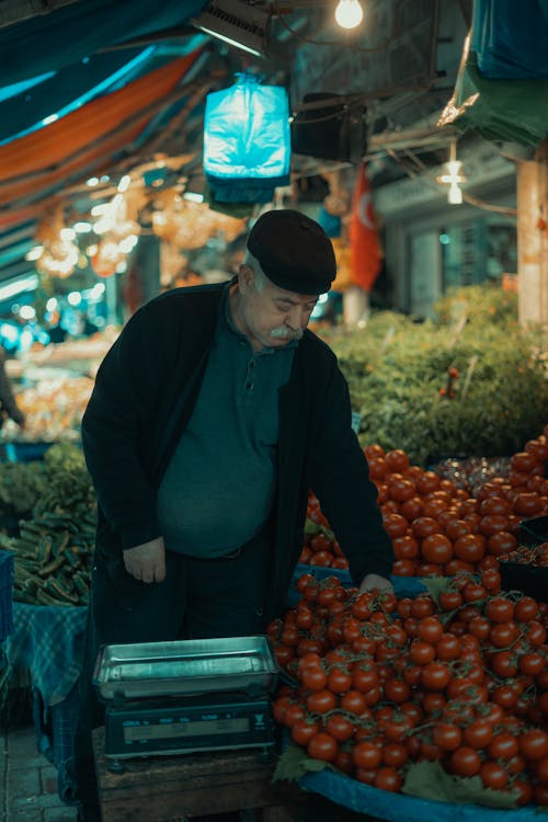 Man Selling Tomatoes