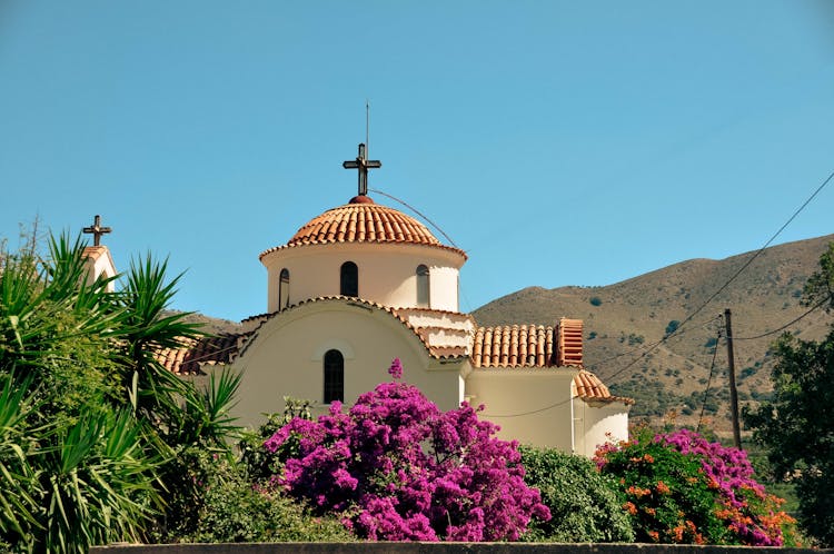 Dome Of Church In Village