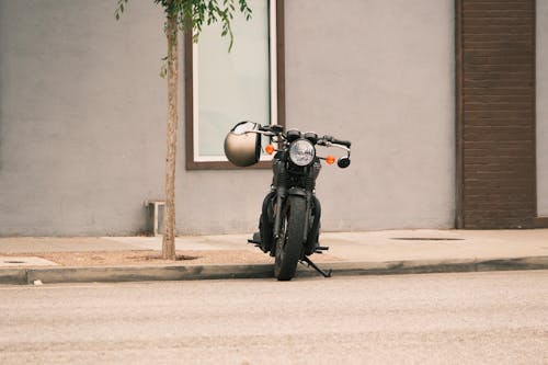 A Motorbike on a Street