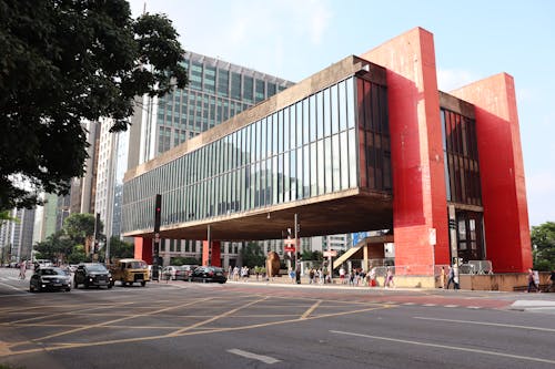 Street near Museum of Art in Sao Paulo