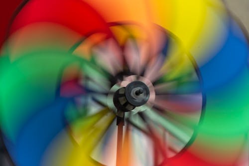 Close-up of a Spinning Fan 