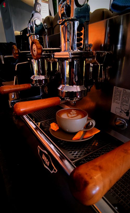 Free latte art  Stock Photo