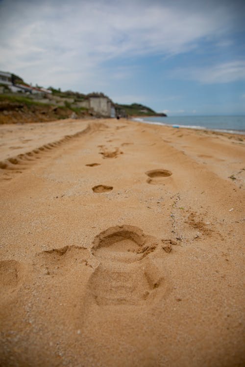 Footprints on a Beach 