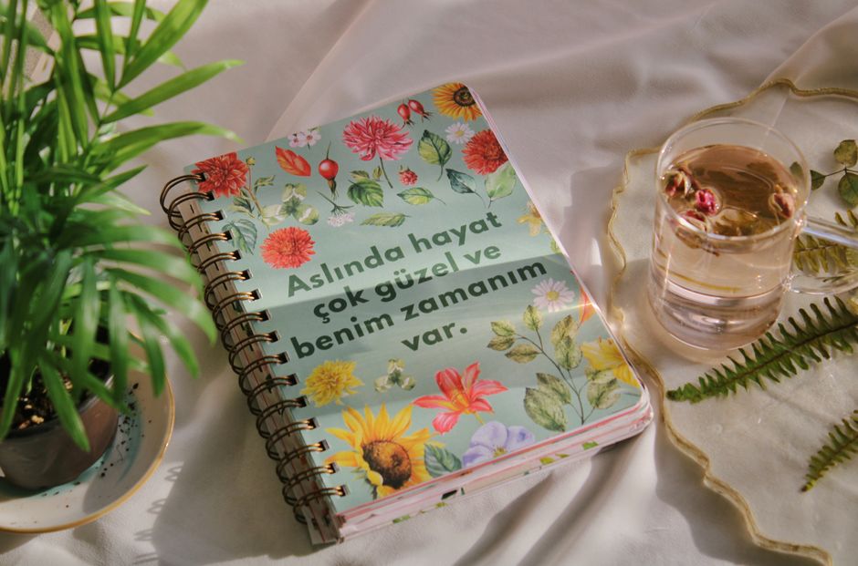 morning routine notebook everyday scene lifestyle photo 1