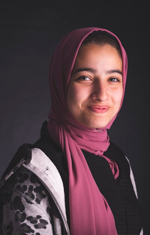 Woman Wearing Pink Hijab