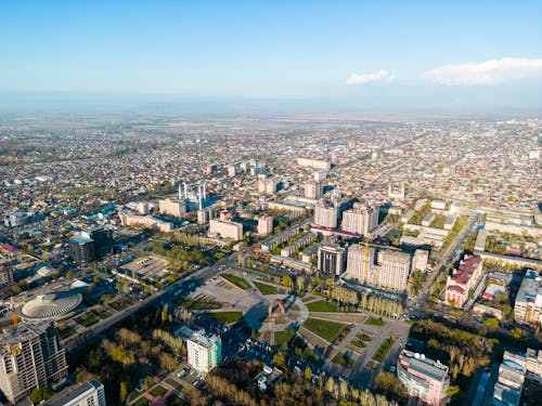 Kostnadsfri bild av bishkek, byggnader, drönarbilder