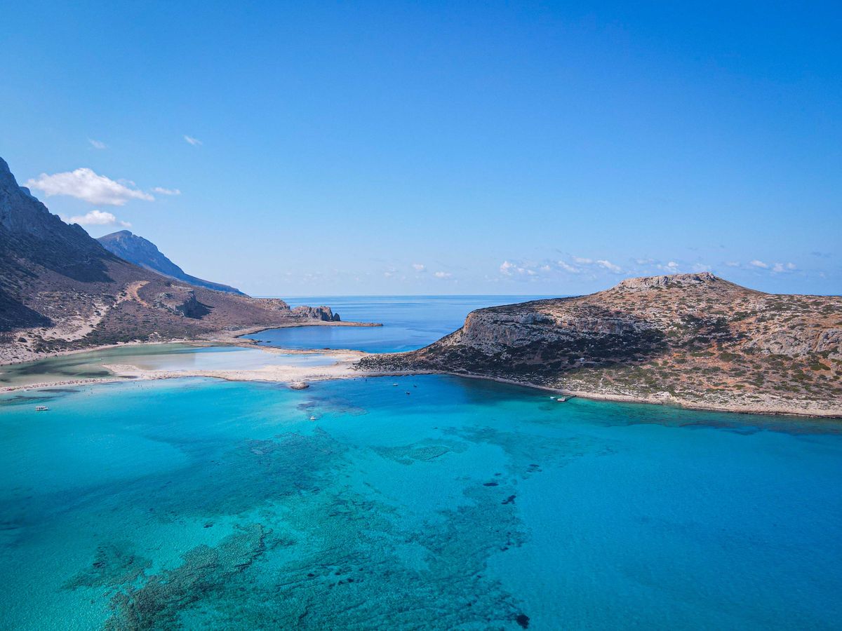 Balos lagoon in Crete