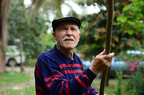 Man in Ivy Cap and with Stick