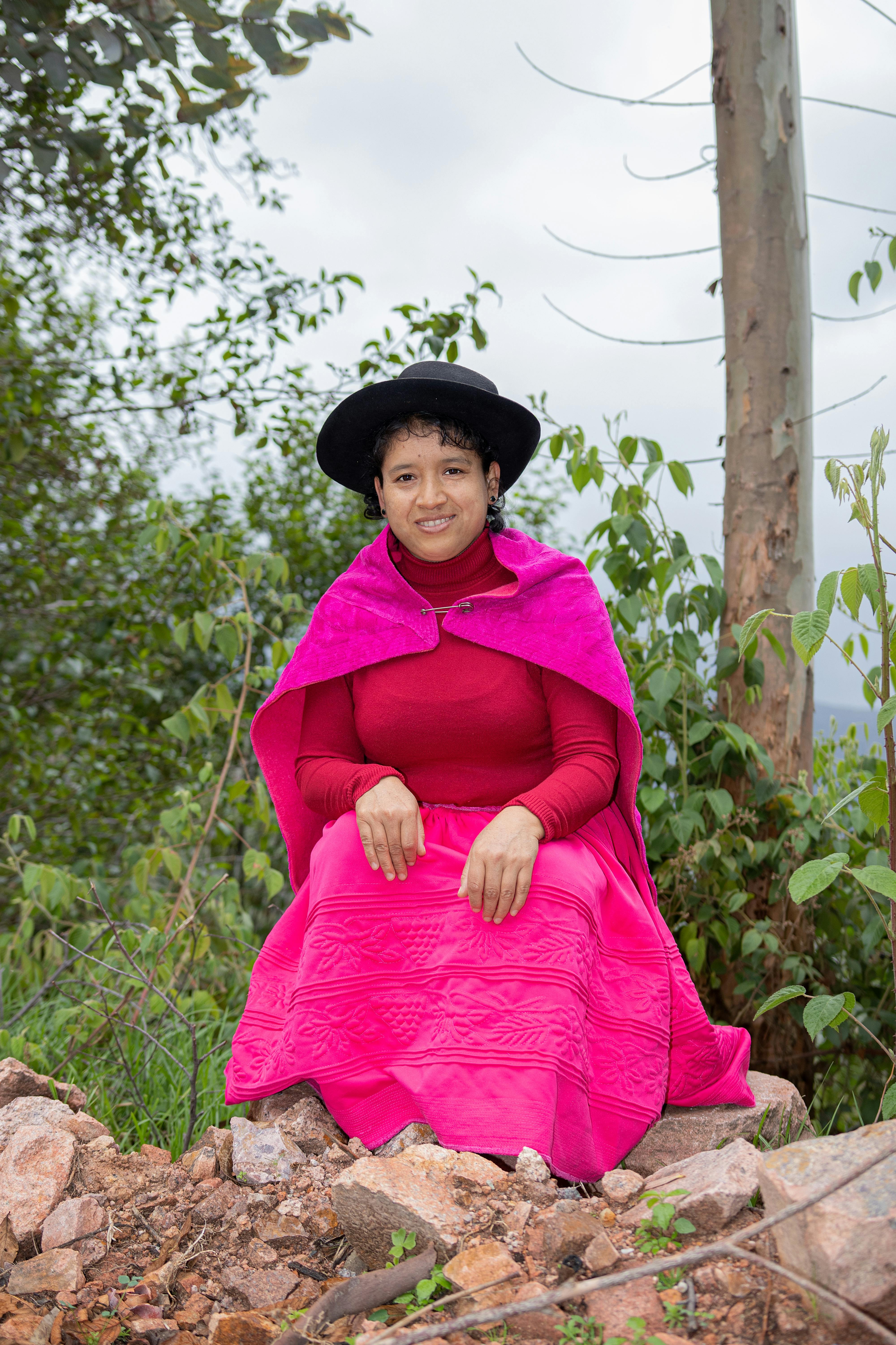 Woman in Pink Clothes and Black Hat · Free Stock Photo