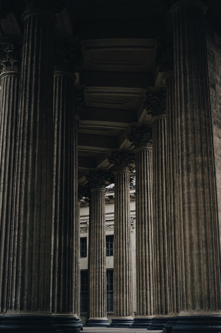 Monumental Columns In Building