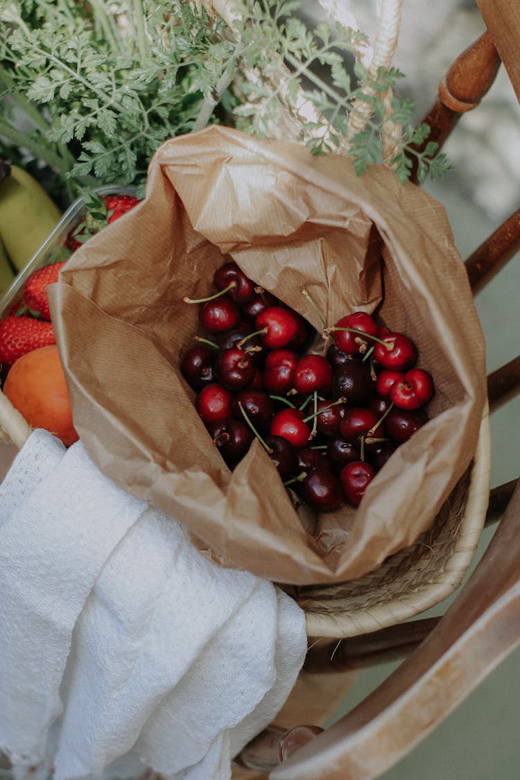 Paper Bag Of Cherries