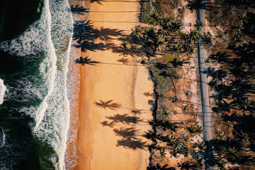 Gratis stockfoto met bovenaanzicht, dronefoto, ontspanning