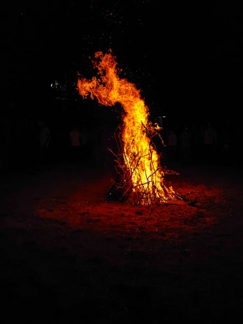 Bonfire at Night