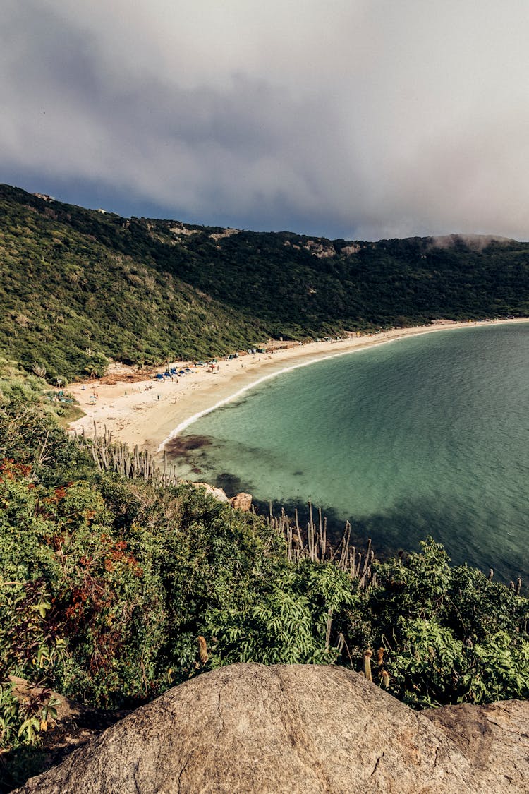 Bay On Sea Coast