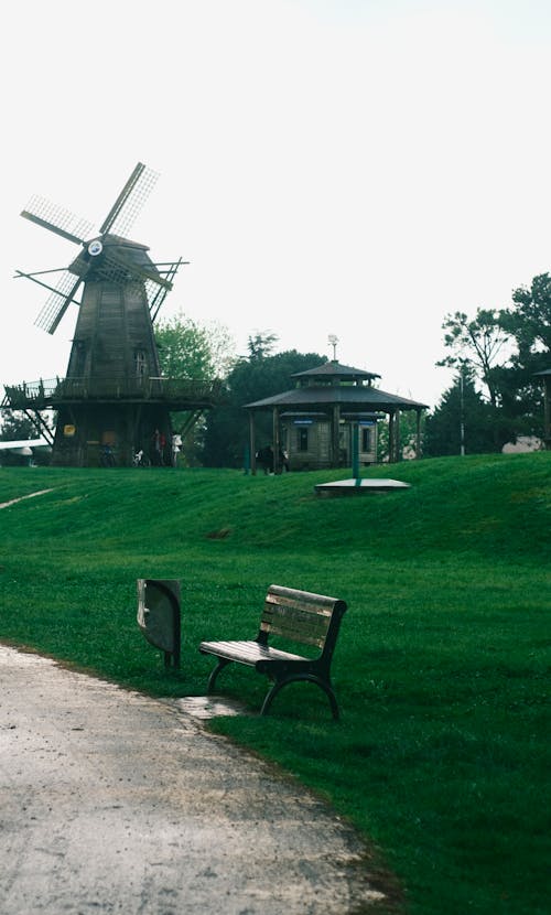 Old Wooden Windmill 