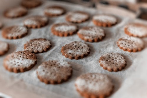 Selective Focus Photography of Cookies on Tray