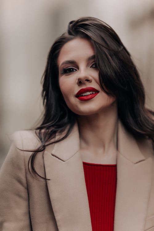 Portrait of Brunette Woman