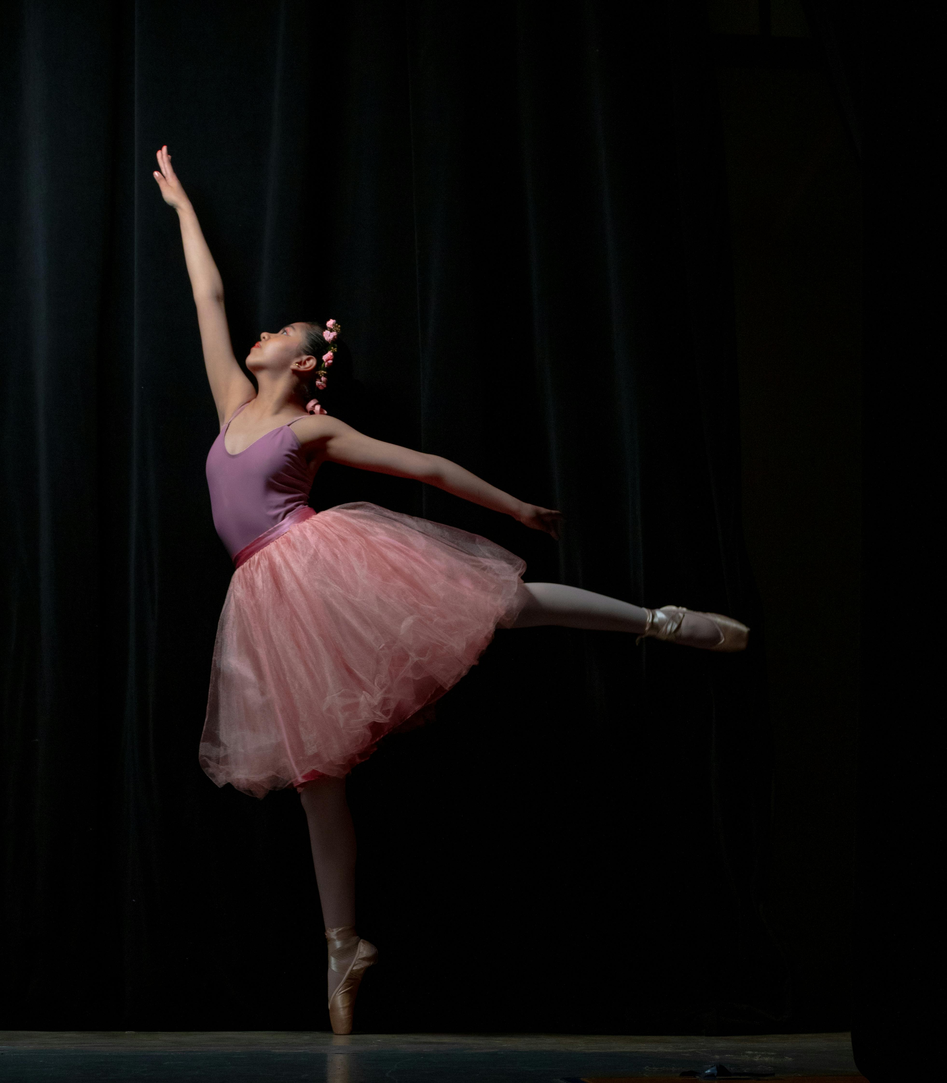classical ballet dancer dancing on the stage