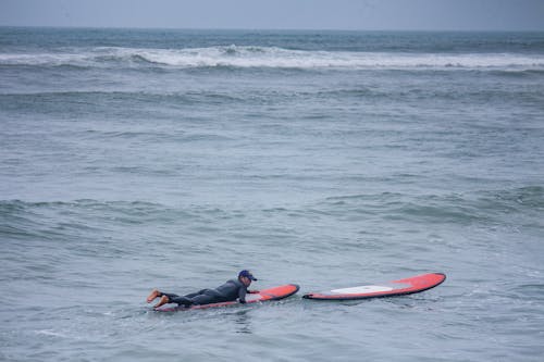 Darmowe zdjęcie z galerii z czas wolny, deski surfingowe, kombinezon