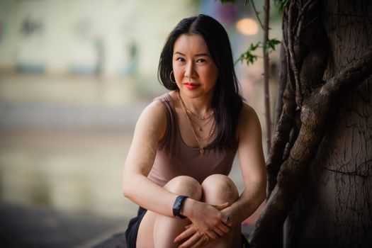 Young Woman in a Tank Top 