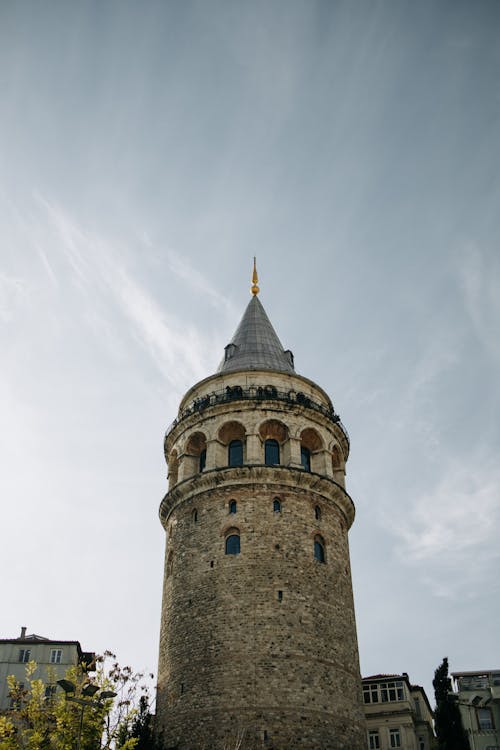 Free Galata Tower in Istanbul Stock Photo