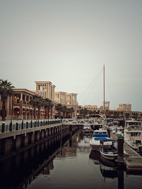 View of the Port and Waterfront Buildings in Kuwait City, Kuwait 