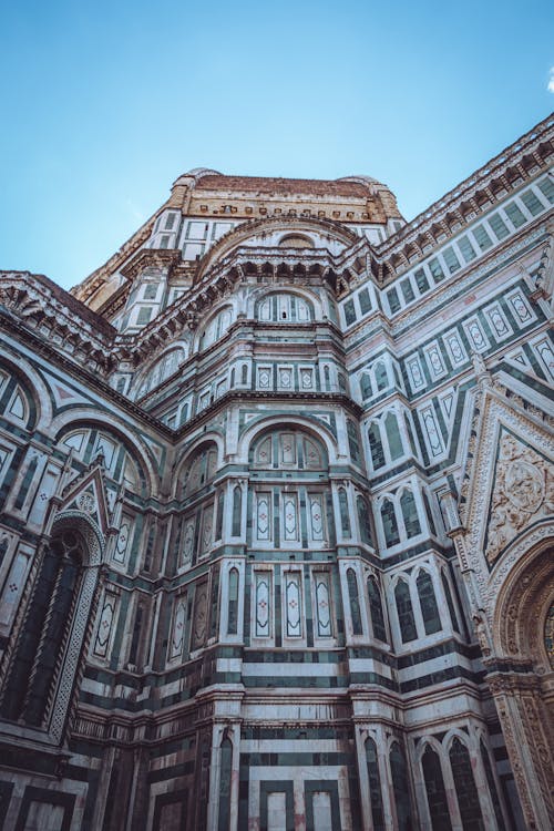 Ornate Marble Facade of Florence Cathedral