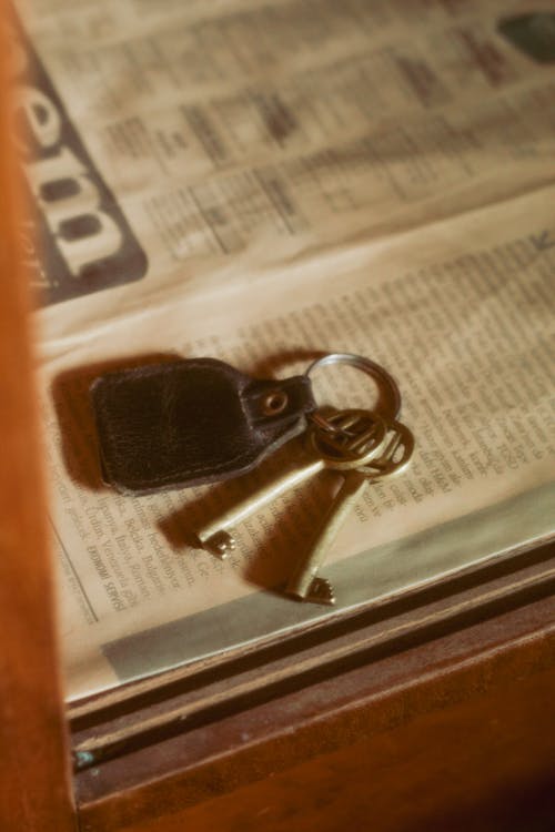 Keys on Newspaper