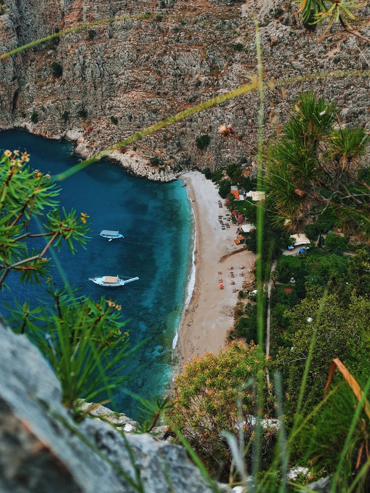 Beach In Bay On Sea Shore