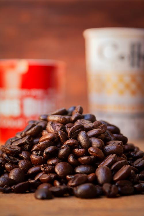 コーヒー豆, セレクティブフォーカス, ヒープの無料の写真素材